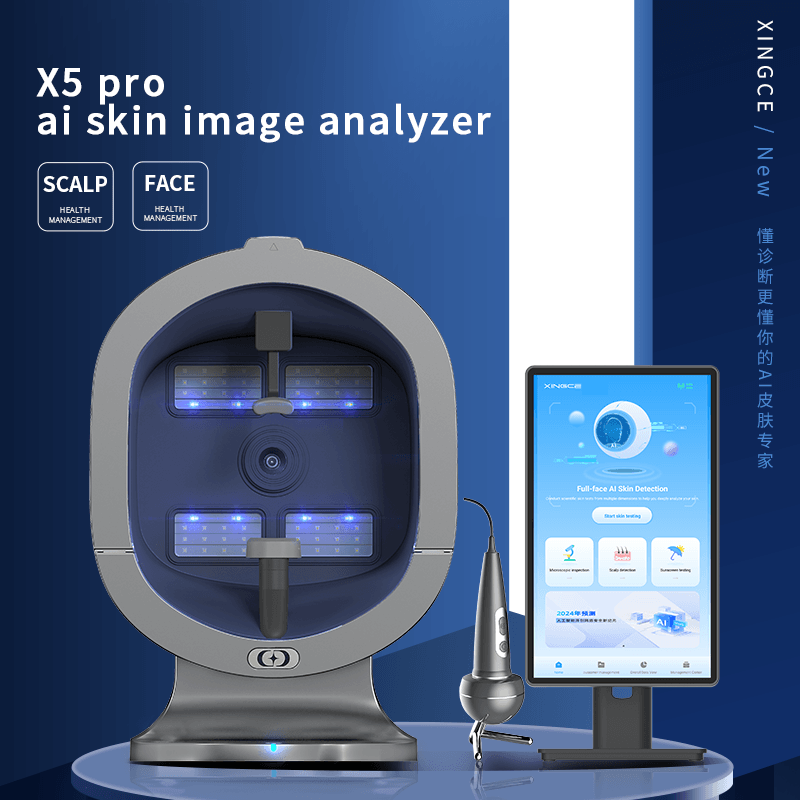 New Arrival Portable X5 Skin Analyzer - Multi-Spectrum Large Screen AI Technology