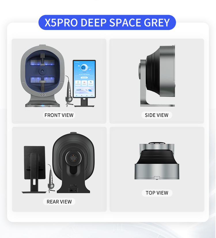 New Arrival Portable X5 Skin Analyzer - Multi-Spectrum Large Screen AI Technology