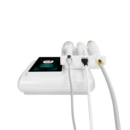 Gold RF Microneedle 3 in 1 Hifu Ice Hammer Relieve Fatigue Shrink Pores Calm Skin Fractional Microneedle for Skin Rejuvenation