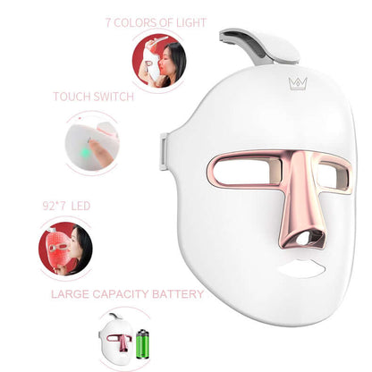 Led Light Therapy Mask 7 Colors Led Facial Mask