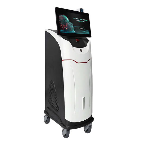 High Power 4-in-1 Diode Laser Hair Removal Machine 755-808-940-1064nm with Touch Screen & Air/Water/Semiconductor Cooling