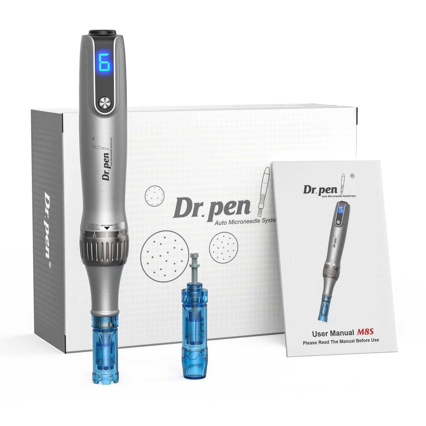 Auto Microneedle Derma Dr Pen Microneedling Dermapen Derma Stamp Dr.pen M8S Home Use Beauty Equipment with Anti-backflow Needles